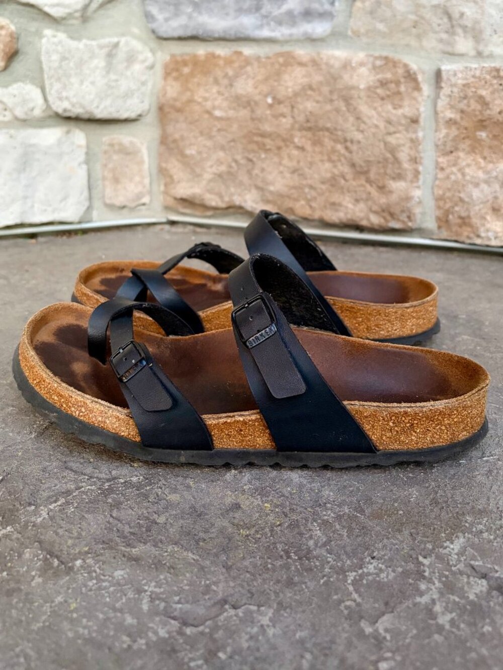 Birkenstock Women's Flip-Flop Mayari Sandals - Black Leather